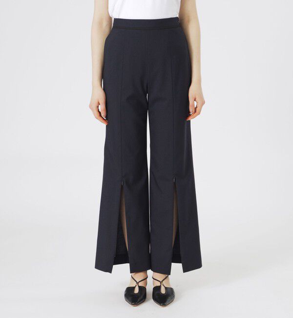  「【ドラマ着用商品】スリットスリムパンツ」|スラックス|