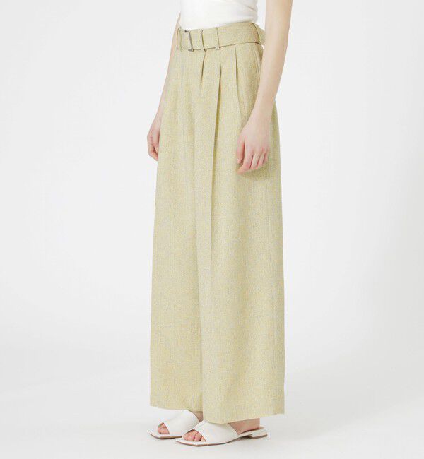  「サマーツィードタックワイドパンツ」|スラックス|