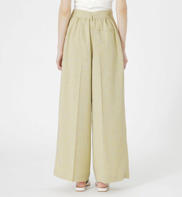  「サマーツィードタックワイドパンツ」|スラックス|