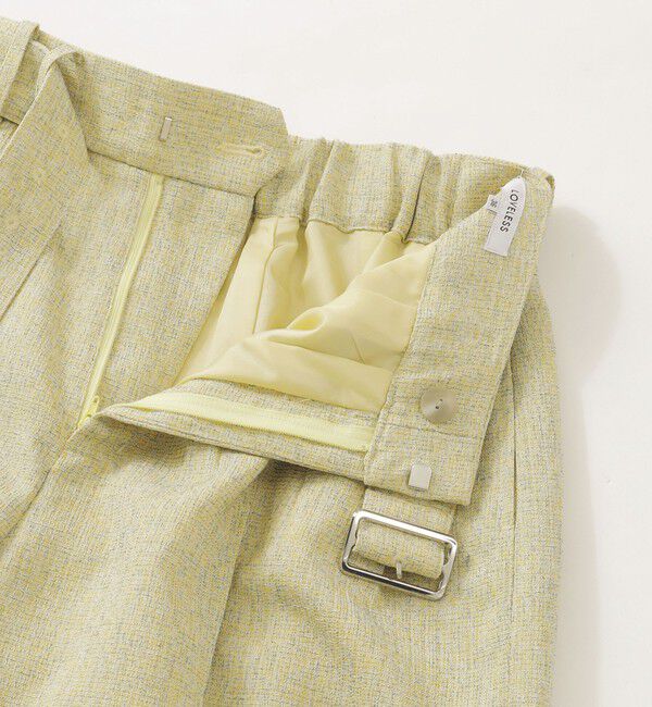  「サマーツィードタックワイドパンツ」|スラックス|