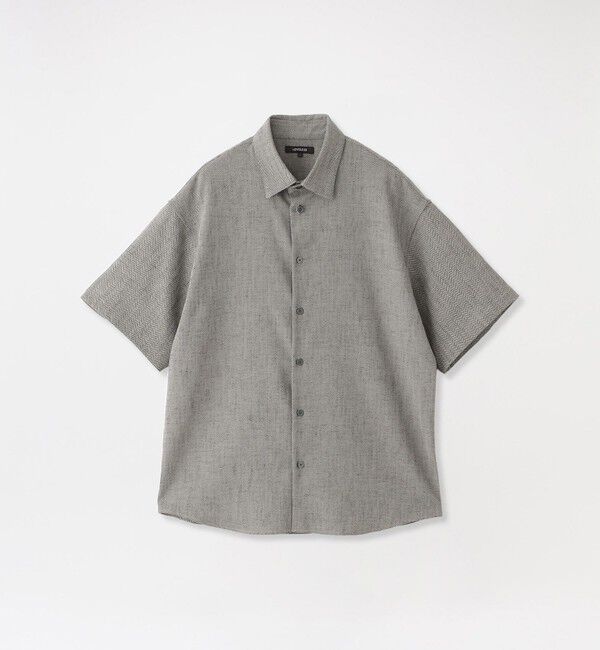 「サマーツイードショートスリーブシャツ」|シャツ・ブラウス|グレー