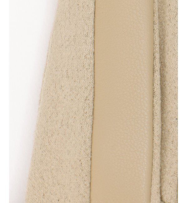 ikka「エコレザーライン入りグローブ」|手袋|