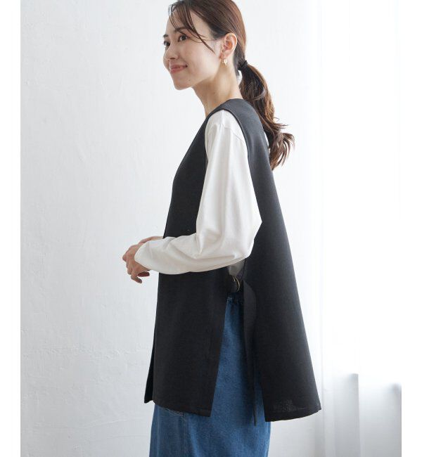 ikka「【親子おそろい】テーラードジレ」|ダウンベスト・ベスト|