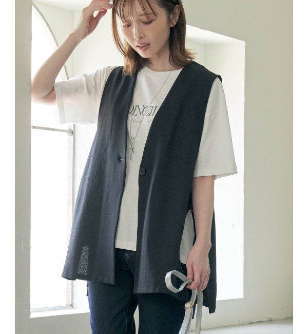 ikka「【親子おそろい】テーラードジレ」|ダウンベスト・ベスト|