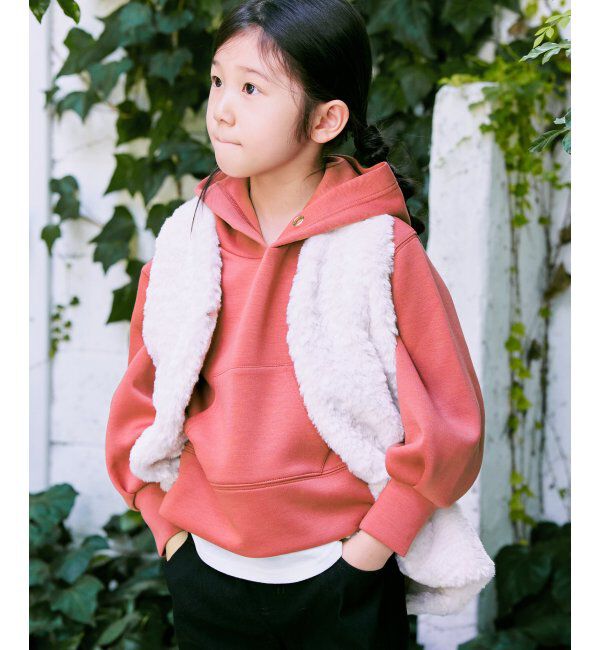 ikka kids「【親子おそろい】GOKU楽ダンボールレイヤーパーカー（120~160cm）」|Tシャツ・カットソー|