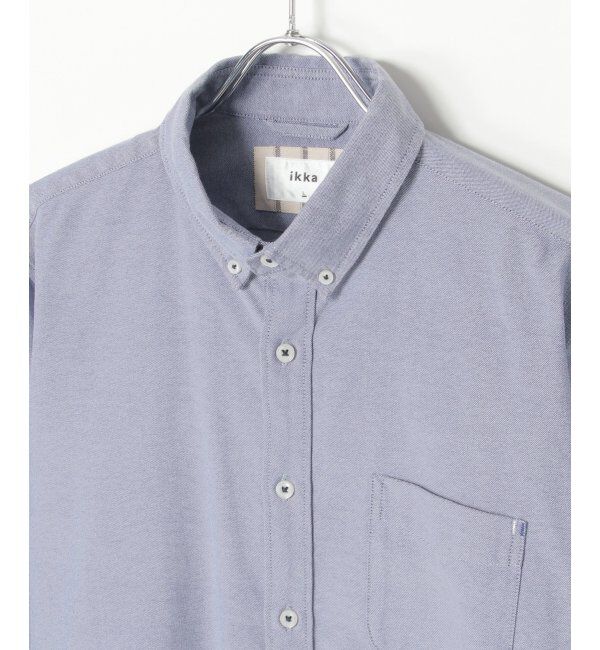 ikka「【吸水速乾】イージーケアオックスボタンダウンシャツ」|シャツ・ブラウス|