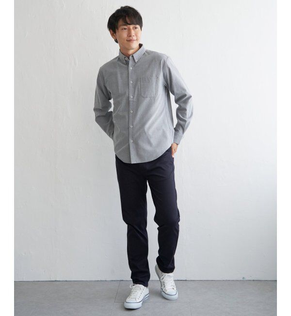 ikka「【吸水速乾】イージーケアオックスボタンダウンシャツ」|シャツ・ブラウス|