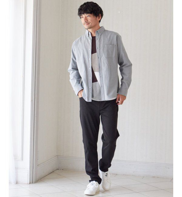 ikka「【吸水速乾】イージーケアオックスボタンダウンシャツ」|シャツ・ブラウス|