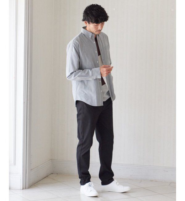 ikka「【吸水速乾】イージーケアオックスボタンダウンシャツ」|シャツ・ブラウス|