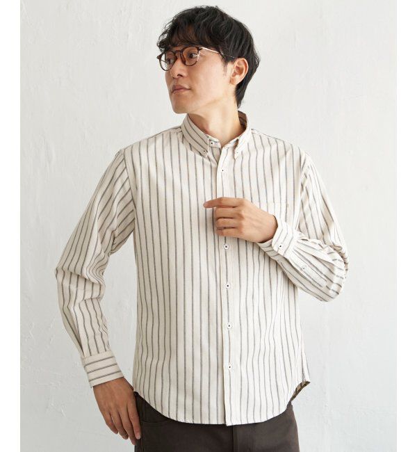 ikka「【吸水速乾】イージーケアオックスボタンダウンシャツ」|シャツ・ブラウス|