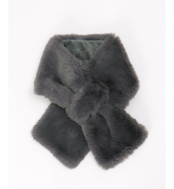 ikka「エコファー差し込みマフラー」|マフラー|チャコール