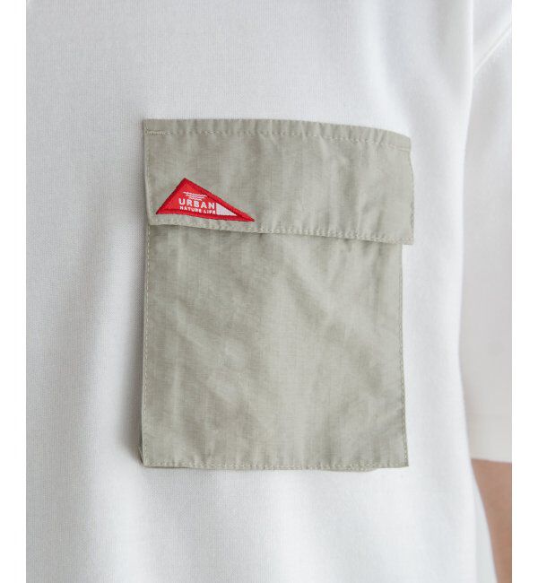ikka「URBAN NATURE LIFE アーバンネイチャーライフ ワンポイントポケットTシャツ」|Tシャツ・カットソー|