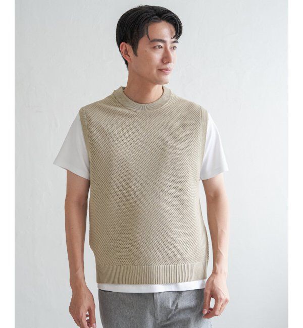 ikka「GOKU楽ニットカルゼベスト」|ニット・セーター|