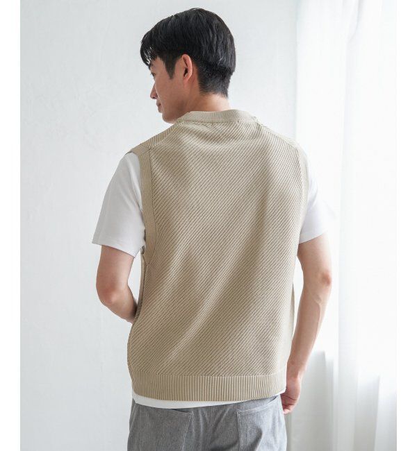 ikka「GOKU楽ニットカルゼベスト」|ニット・セーター|