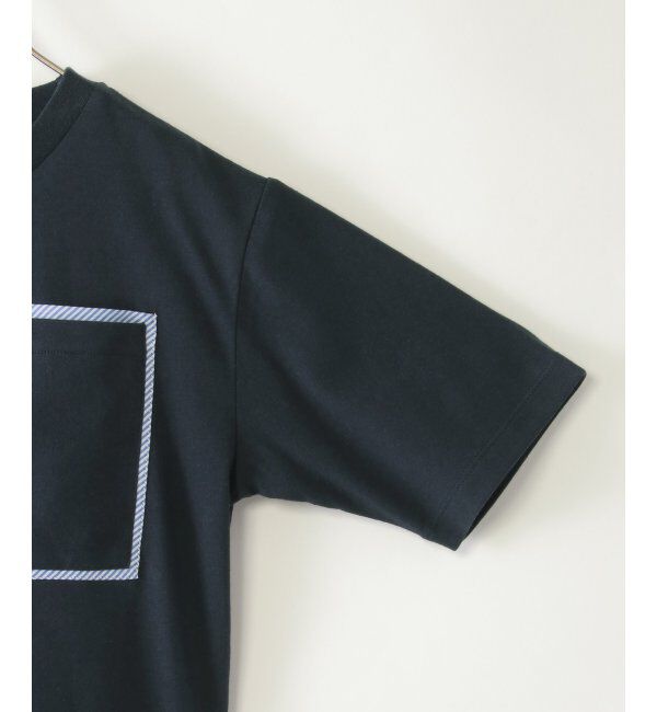 ikka kids「【親子おそろい】ストライプMIXビッグポケTシャツ（120~160cm）」|Tシャツ・カットソー|