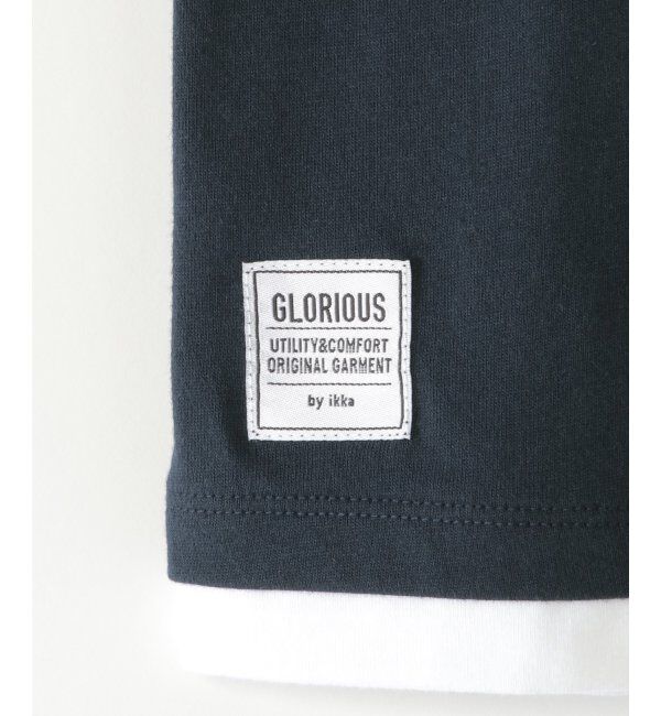 ikka kids「【親子おそろい】ストライプMIXビッグポケTシャツ（120~160cm）」|Tシャツ・カットソー|