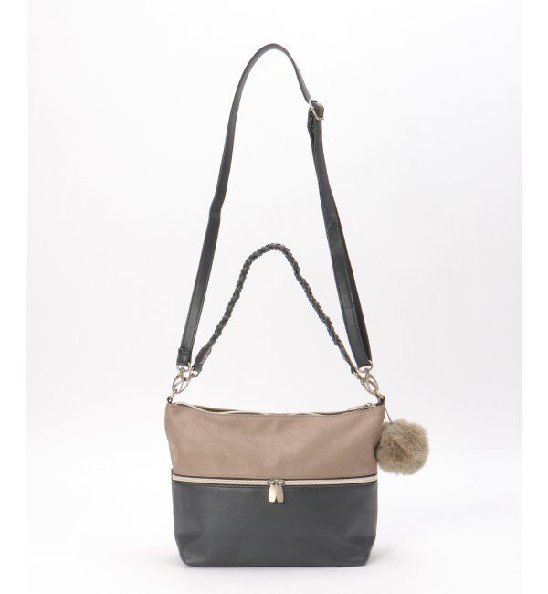 ikka「バイカラー2WAYジップショルダーバッグ」|その他|