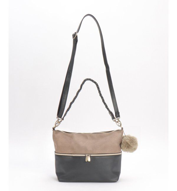 ikka「バイカラー2WAYジップショルダーバッグ」|その他|