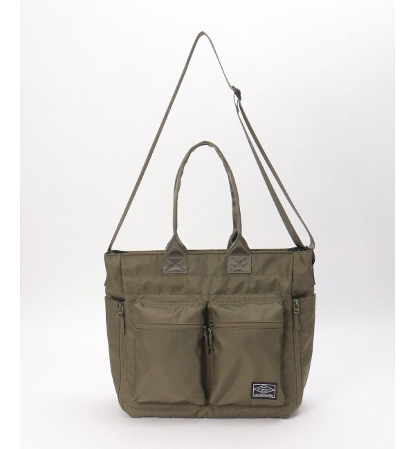 ikka「ナイロンツイル2WAYトートバッグ」|その他|カーキ