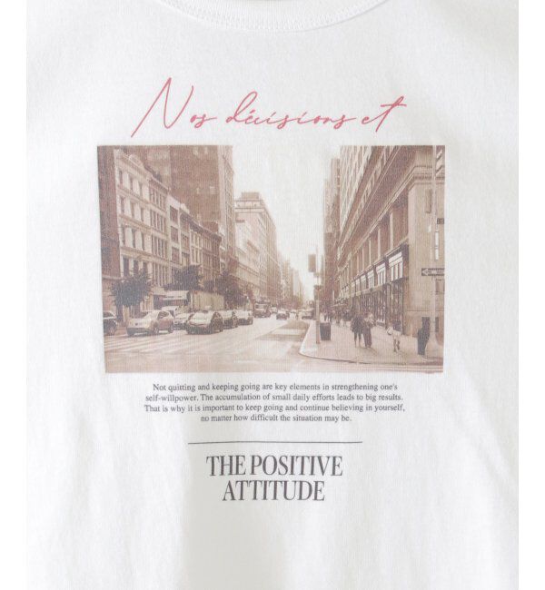 ikka kids「【親子おそろい】フォトロゴプリント7分袖Tシャツ（120~160cm）」|Tシャツ・カットソー|