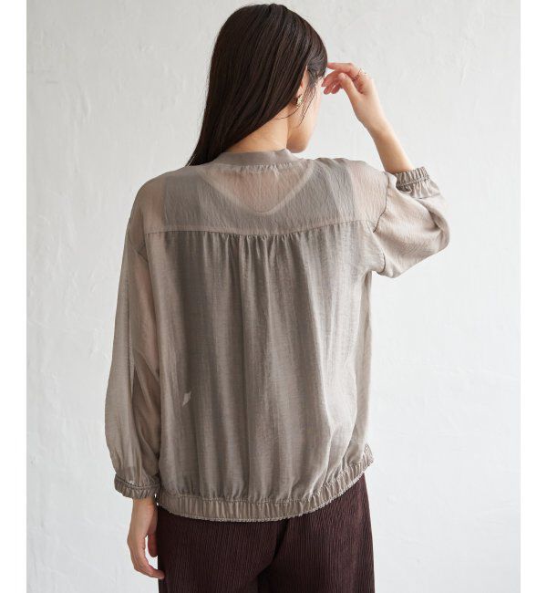 ikka「V襟シアーカーディガン」|シャツ・ブラウス|