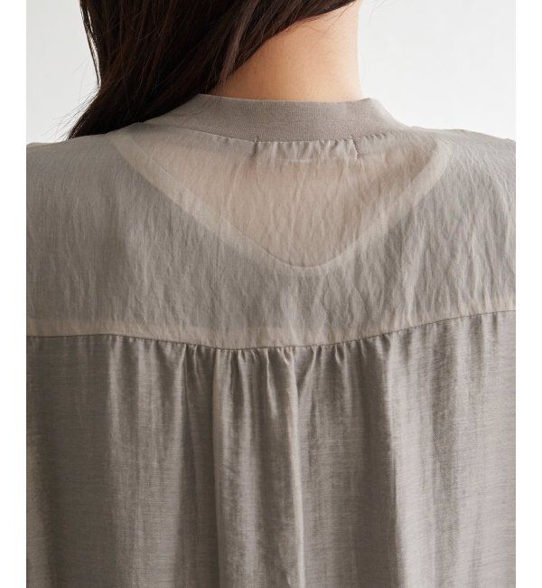 ikka「V襟シアーカーディガン」|シャツ・ブラウス|