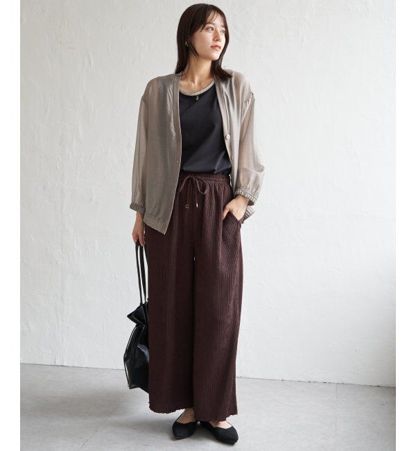 ikka「V襟シアーカーディガン」|シャツ・ブラウス|