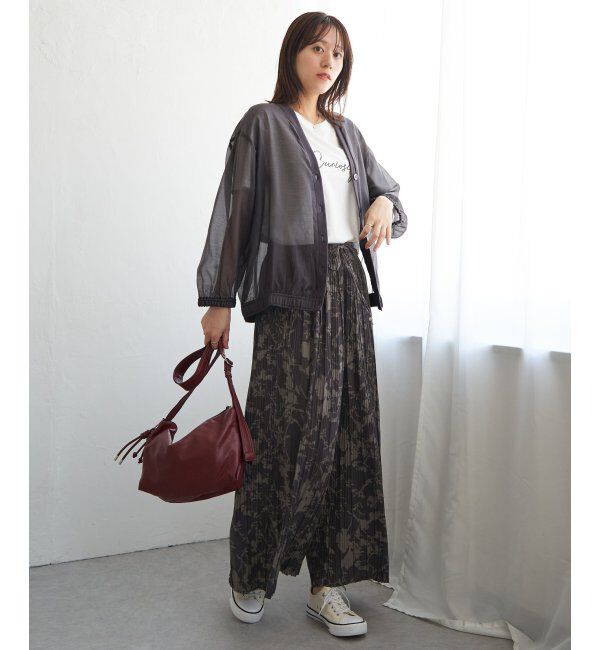 ikka「V襟シアーカーディガン」|シャツ・ブラウス|