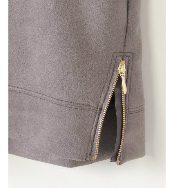 ikka kids「フェイクスエードサイドジップ使いプルオーバー（120~160cm）」|Tシャツ・カットソー|