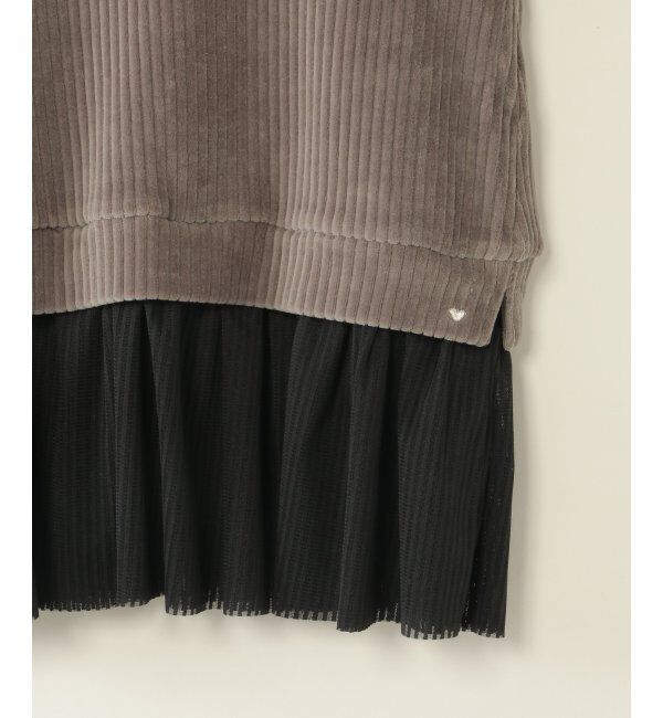 ikka kids「カットコール裾チュールプルオーバー」|Tシャツ・カットソー|