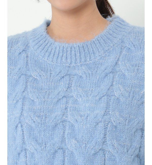 Lbc with Life「ふんわりケーブルニット」|カーディガン|