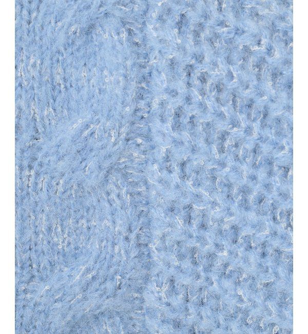 Lbc with Life「ふんわりケーブルニット」|カーディガン|