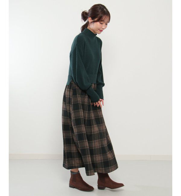 Lbc with Life「ニットドッキングワンピ」|ワンピース|