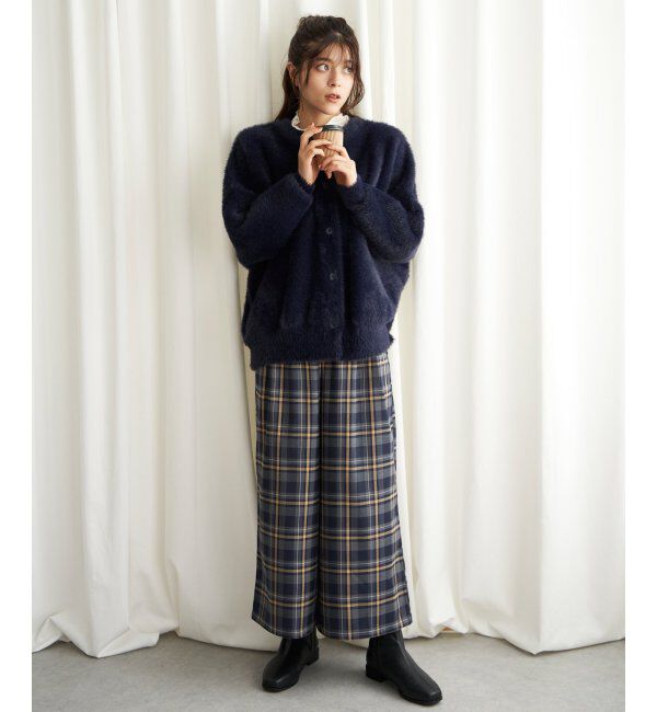 Lbc with Life「フェザーヤーンニットジャケット」|ブルゾン・スタジャン|