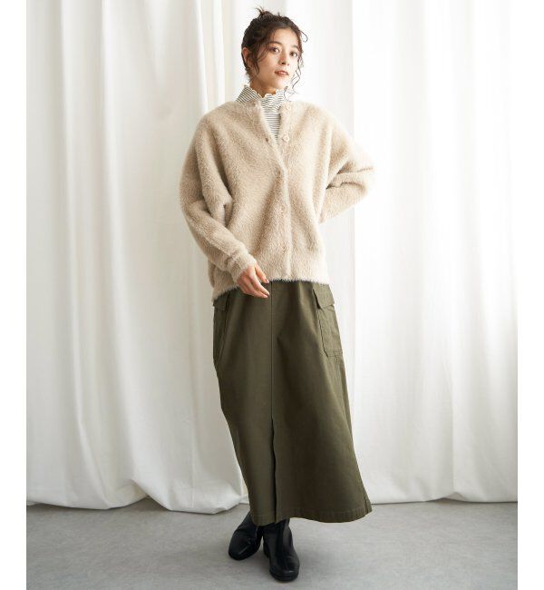 Lbc with Life「フェザーヤーンニットジャケット」|ブルゾン・スタジャン|