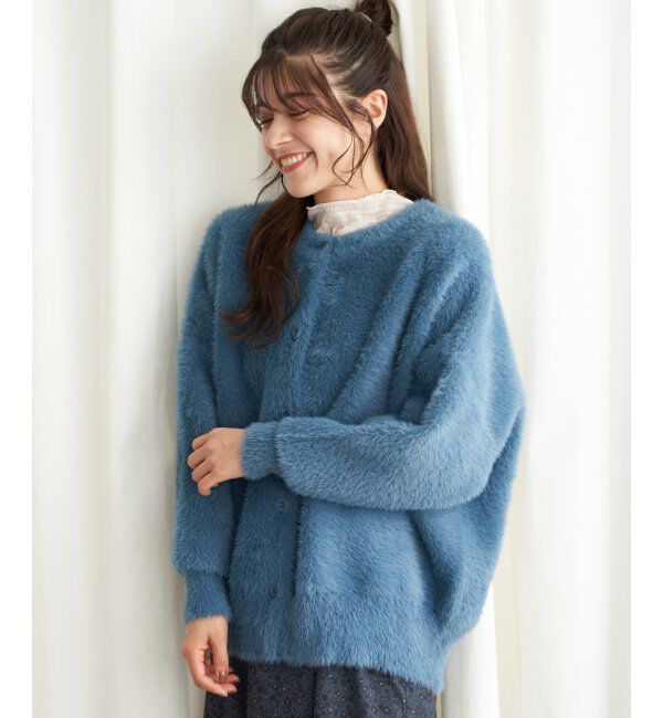 Lbc with Life「フェザーヤーンニットジャケット」|ブルゾン・スタジャン|