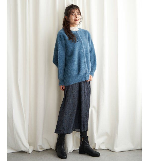 Lbc with Life「フェザーヤーンニットジャケット」|ブルゾン・スタジャン|