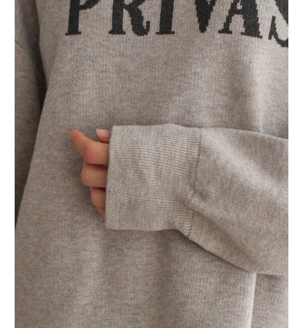 Lbc with Life「ジャカードロゴニット」|カーディガン|