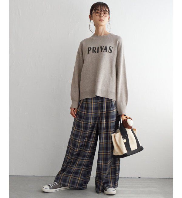 Lbc with Life「ジャカードロゴニット」|カーディガン|