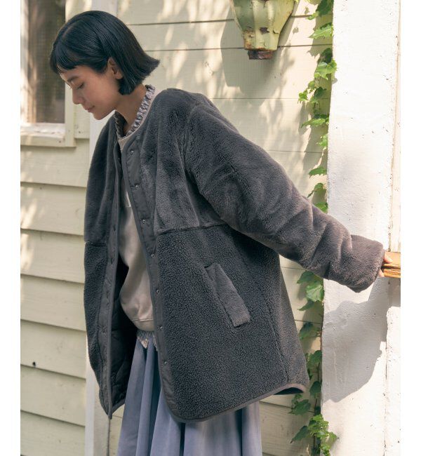 Lbc with Life「リバーシブルファーキルトコート」|その他|