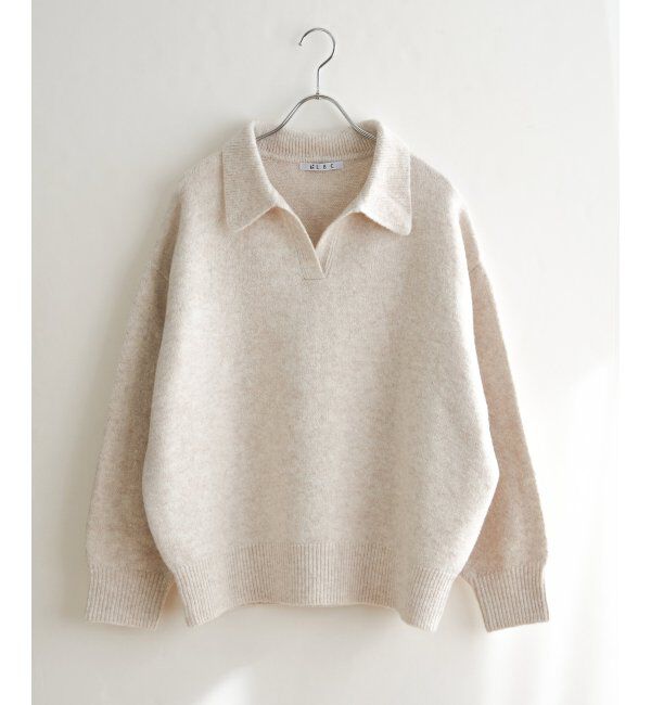 Lbc with Life「ポロ襟スキッパーニット」|カーディガン|