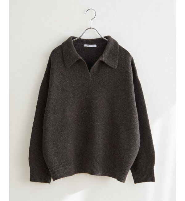 Lbc with Life「ポロ襟スキッパーニット」|カーディガン|