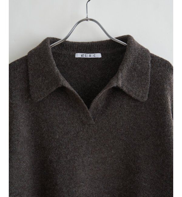 Lbc with Life「ポロ襟スキッパーニット」|カーディガン|