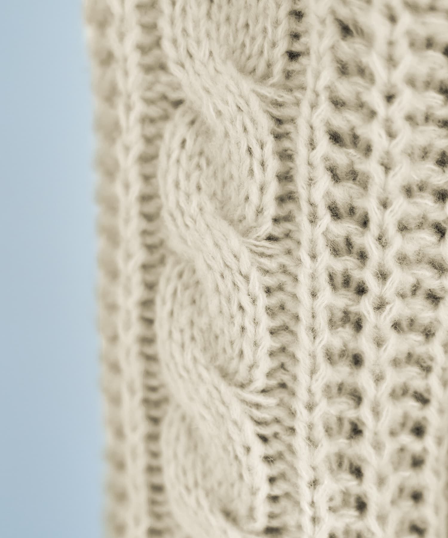 STYLE DELI「ざっくりケーブル編みVネックニット」|ニット・セーター|