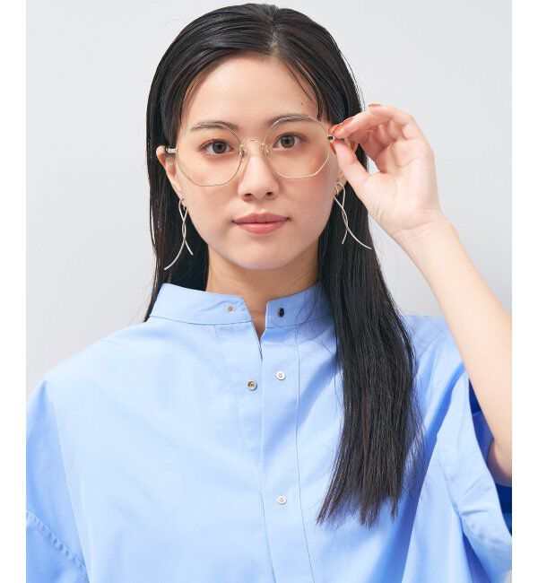  「ウェリントン型 多角形 メガネ│小顔効果 ビッグシェイプ｜ レンズ交換券付」|メガネ|