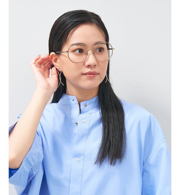  「ウェリントン型 多角形 メガネ│小顔効果 ビッグシェイプ｜ レンズ交換券付」|メガネ|