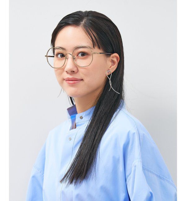  「ウェリントン型 多角形 メガネ│小顔効果 ビッグシェイプ｜ レンズ交換券付」|メガネ|