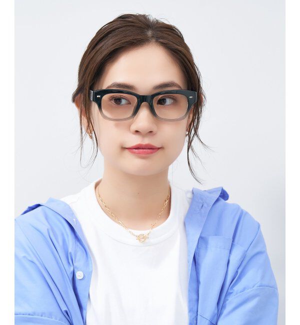  「ウェリントン型メガネ｜黒縁フレーム｜太縁フレーム｜Zoff｜BRIGADE レンズ交換券付」|メガネ|