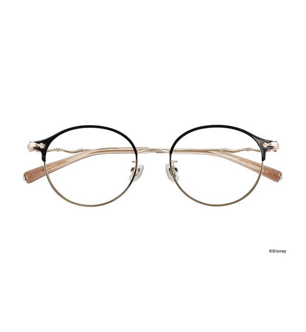  「ボストン型 メガネ Disney PRINCESS ベル  (ドレスアップライン)  ディズニープリンセス レンズ交換券付」|メガネ|