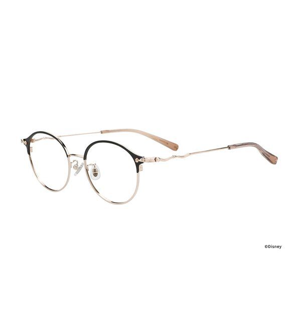  「ボストン型 メガネ Disney PRINCESS ベル  (ドレスアップライン)  ディズニープリンセス レンズ交換券付」|メガネ|